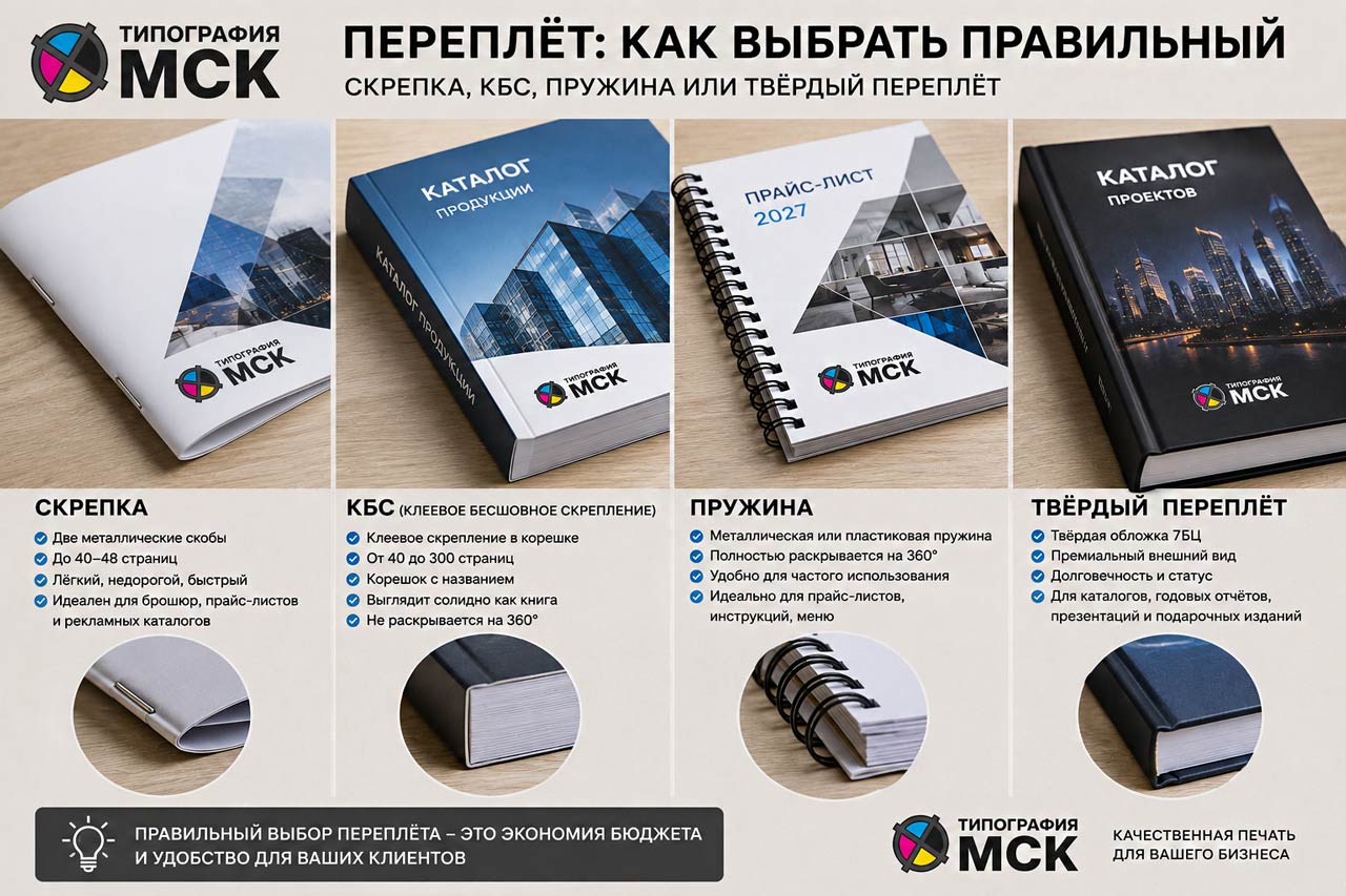 Виды переплетов 